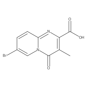 7-Bromo-3-methyl-4-oxo-4H-pyrido[1,2-a]pyrimidine-2-carboxylic acid Structure