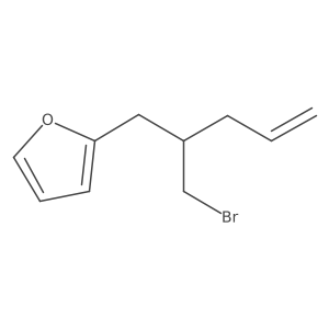 2-[2-(Bromomethyl)pent-4-en-1-yl]furan Structure