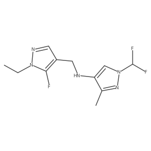 1-(difluoromethyl)-N-[(1-ethyl-5-fluoro-1H-pyrazol-4-yl)methyl]-3-methyl-1H-pyrazol-4-amine Structure