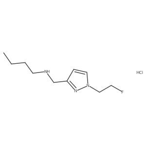 butyl{[1-(2-fluoroethyl)-1H-pyrazol-3-yl]methyl}amine Structure