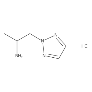 1-(2H-1,2,3-triazol-2-yl)propan-2-amine hydrochloride结构式
