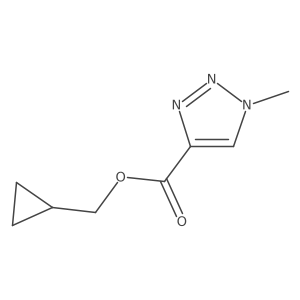 cyclopropylmethyl 1-methyl-1H-1,2,3-triazole-4-carboxylate结构式