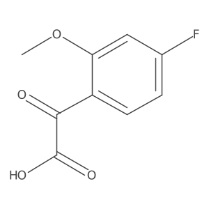 2-(4-Fluoro-2-methoxyphenyl)-2-oxoacetic acid Structure