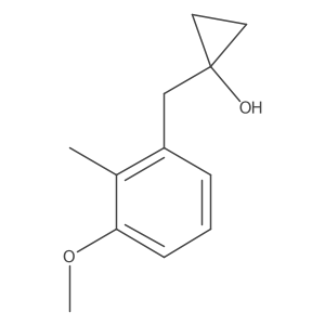 1-[(3-Methoxy-2-methylphenyl)methyl]cyclopropan-1-ol结构式