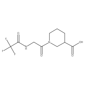 1-[2-(Trifluoroacetamido)acetyl]piperidine-3-carboxylic acid Structure