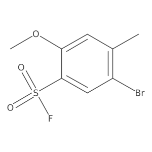 5-Bromo-2-methoxy-4-methylbenzene-1-sulfonyl fluoride Structure