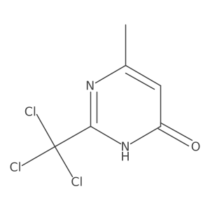 6-methyl-2-trichloromethyl-3H-pyrimidin-4-one Structure