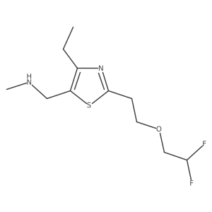 5-Thiazolemethanamine, 2-[2-(2,2-difluoroethoxy)ethyl]-4-ethyl-N-methyl-结构式