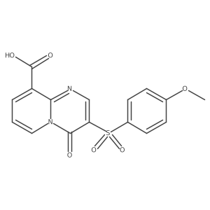 3-[(4-methoxyphenyl)sulfonyl]-4-oxo-4H-pyrido[1,2-a]pyrimidine-9-carboxylic acid Structure