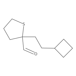 2-(2-Cyclobutylethyl)thiolane-2-carbaldehyde结构式