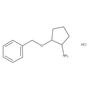 (1R,2S)-2-(benzyloxy)cyclopentan-1-amine hydrochloride, cis Structure