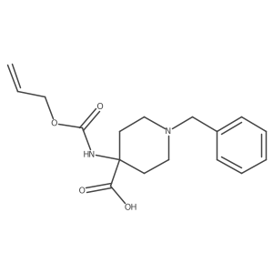 1-Benzyl-4-{[(prop-2-en-1-yloxy)carbonyl]amino}piperidine-4-carboxylic acid Structure