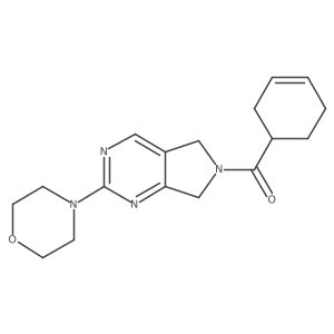 cyclohex-3-en-1-yl(2-morpholino-5H-pyrrolo[3,4-d]pyrimidin-6(7H)-yl)methanone结构式