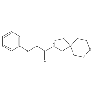 N-((4-methoxytetrahydro-2H-thiopyran-4-yl)methyl)-2-phenoxyacetamide Structure