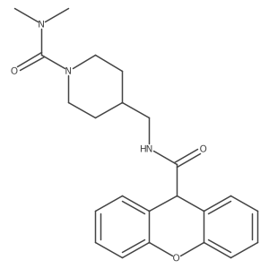 4-((9H-xanthene-9-carboxamido)methyl)-N,N-dimethylpiperidine-1-carboxamide Structure