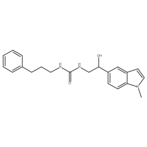1-(2-hydroxy-2-(1-methyl-1H-indol-5-yl)ethyl)-3-(3-phenylpropyl)urea Structure
