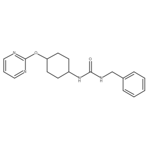 1-Benzyl-3-((1r,4r)-4-(pyrimidin-2-yloxy)cyclohexyl)urea Structure