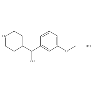 (3-Methoxyphenyl)(piperidin-4-yl)methanol hydrochloride Structure