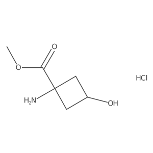 Methyl 1-amino-3-hydroxycyclobutane-1-carboxylate hydrochloride Structure