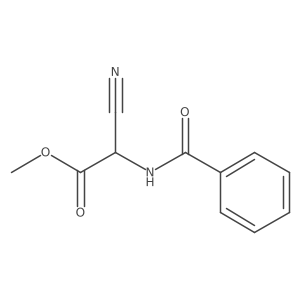 Methyl 2-benzamido-2-cyanoacetate结构式