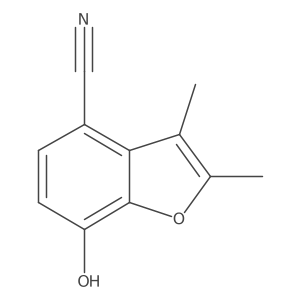 4-Benzofurancarbonitrile, 7-hydroxy-2,3-dimethyl-结构式