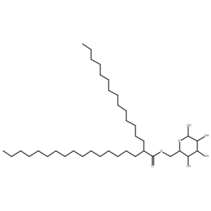 ((3R,4R,5S,6R)-3,4,5,6-Tetrahydroxytetrahydro-2H-pyran-2-yl)methyl 2-tetradecyloctadecanoate Structure
