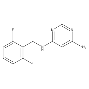 N4-(2,6-difluorobenzyl)pyrimidine-4,6-diamine Structure