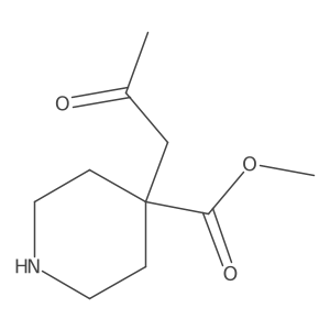 Methyl 4-(2-oxopropyl)piperidine-4-carboxylate Structure