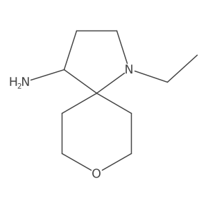 1-Ethyl-8-oxa-1-azaspiro[4.5]decan-4-amine Structure