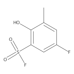 5-Fluoro-2-hydroxy-3-methylbenzene-1-sulfonyl fluoride Structure