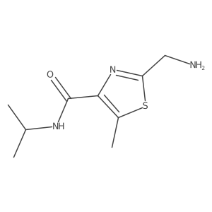 2-(aminomethyl)-5-methyl-N-(propan-2-yl)-1,3-thiazole-4-carboxamide结构式