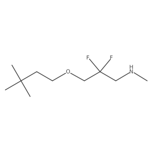 [3-(3,3-Dimethylbutoxy)-2,2-difluoropropyl](methyl)amine结构式