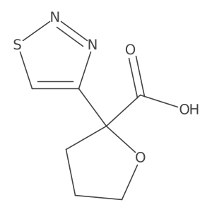 2-(1,2,3-Thiadiazol-4-yl)oxolane-2-carboxylic acid Structure