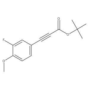 Tert-butyl 3-(3-fluoro-4-methoxyphenyl)prop-2-ynoate Structure