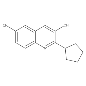 6-Chloro-2-cyclopentylquinolin-3-ol结构式