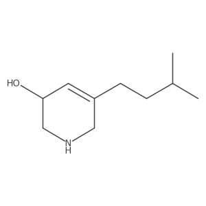 5-(3-Methylbutyl)-1,2,3,6-tetrahydropyridin-3-ol结构式