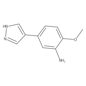2-methoxy-5-(1H-pyrazol-4-yl)aniline Structure