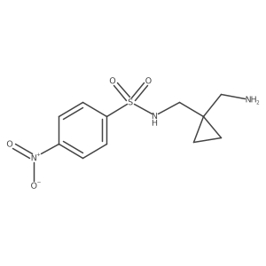 N-{[1-(aminomethyl)cyclopropyl]methyl}-4-nitrobenzene-1-sulfonamide Structure