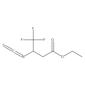 Ethyl 4,4,4-trifluoro-3-isothiocyanatobutanoate Structure