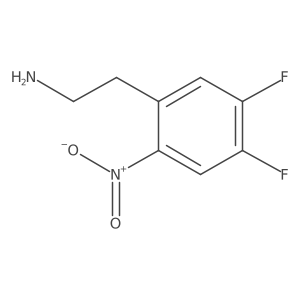 2-(4,5-Difluoro-2-nitrophenyl)ethan-1-amine结构式