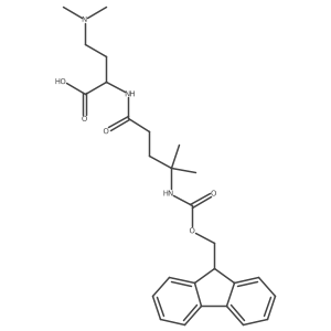 4-(dimethylamino)-2-[4-({[(9H-fluoren-9-yl)methoxy]carbonyl}amino)-4-methylpentanamido]butanoic acid Structure