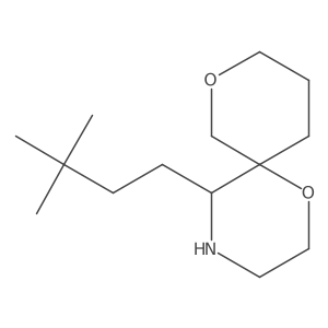 5-(3,3-Dimethylbutyl)-1,8-dioxa-4-azaspiro[5.5]undecane结构式