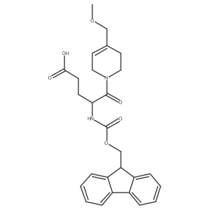 4-({[(9H-fluoren-9-yl)methoxy]carbonyl}amino)-5-[4-(methoxymethyl)-1,2,3,6-tetrahydropyridin-1-yl]-5-oxopentanoic acid结构式