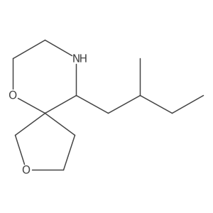 10-(2-Methylbutyl)-2,6-dioxa-9-azaspiro[4.5]decane Structure