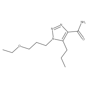 1-(3-ethoxypropyl)-5-propyl-1H-1,2,3-triazole-4-carboxamide结构式