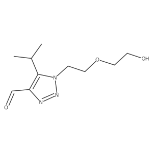 1-[2-(2-hydroxyethoxy)ethyl]-5-(propan-2-yl)-1H-1,2,3-triazole-4-carbaldehyde Structure
