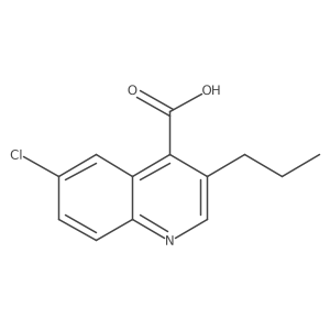 6-Chloro-3-propylquinoline-4-carboxylic acid Structure