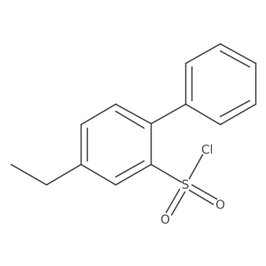 5-Ethyl-2-phenylbenzene-1-sulfonyl chloride Structure