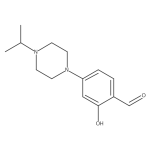 2-Hydroxy-4-[4-(propan-2-yl)piperazin-1-yl]benzaldehyde Structure