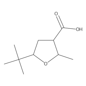 5-Tert-butyl-2-methyloxolane-3-carboxylic acid结构式